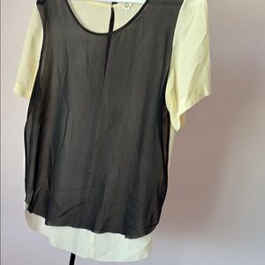Elegant Black and Cream Women's Top